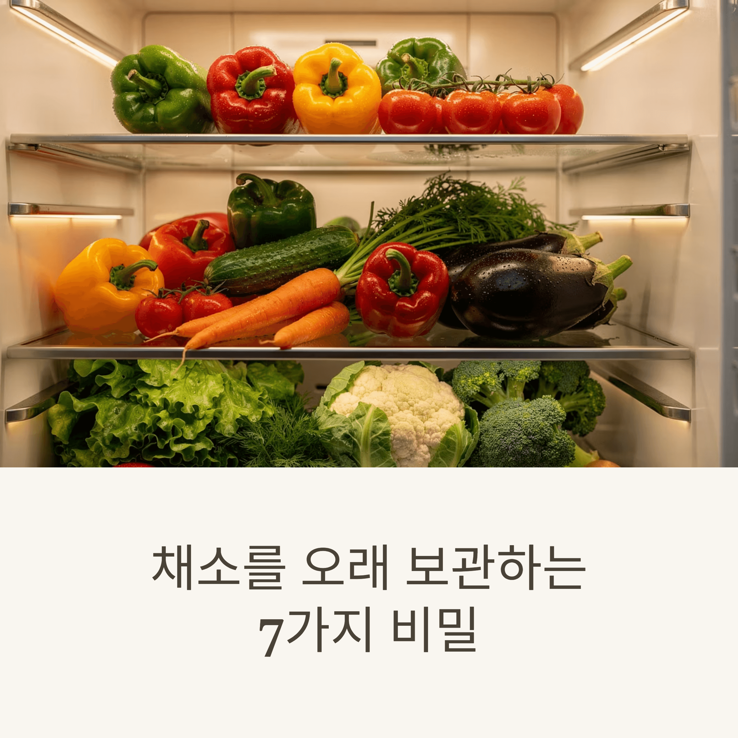 채소를 오래 보관하는 7가지 비밀