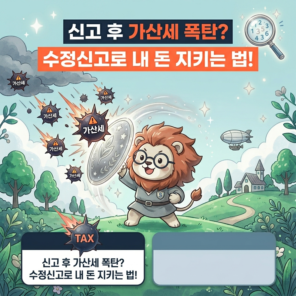 2026년 프리랜서 종합소득세 신고 후 세금 폭탄 가산세 피하는 방법 및 사후 검증 방어 수정신고 경정청구 절세 포인트