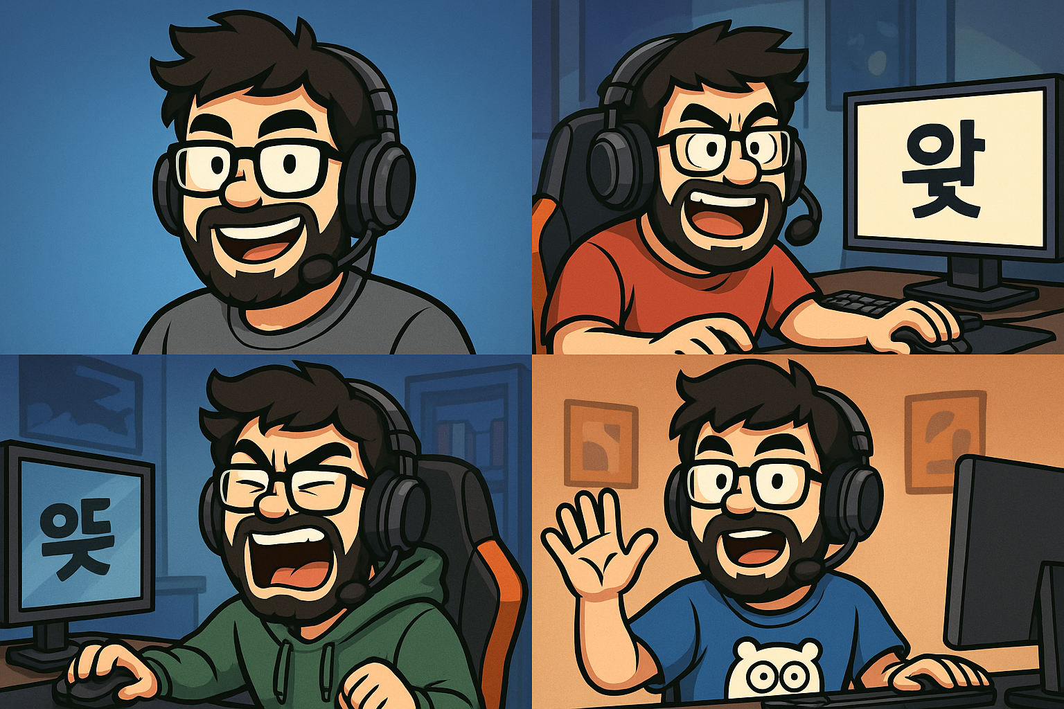 우왁굳 관련 사진