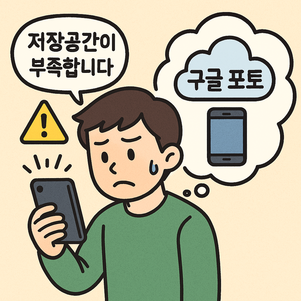 스마트폰 저장공간 부족할 때 구글 포토로 해결하는 법