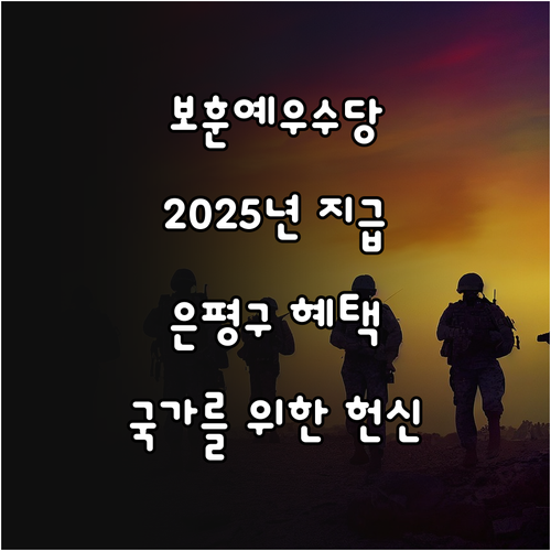 국가를 위한 헌신, 2025년 은평구..