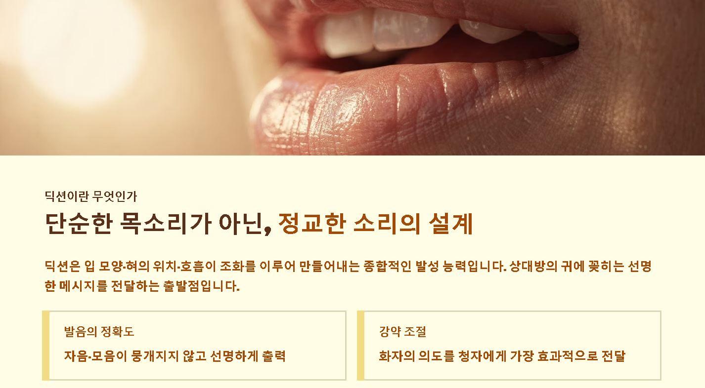 딕션 뜻