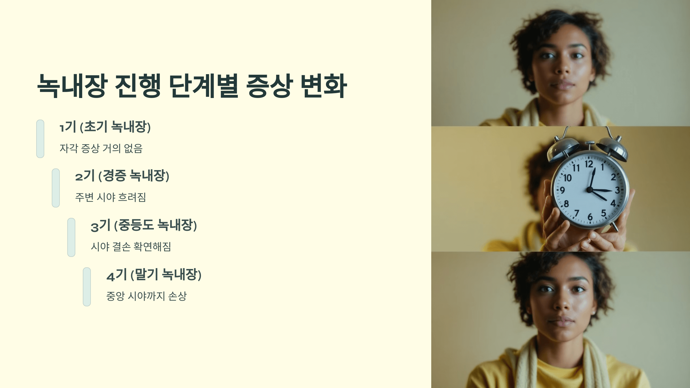 녹내장과 관련된 사진입니다.
