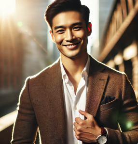 자신감 있는 남자의 모습