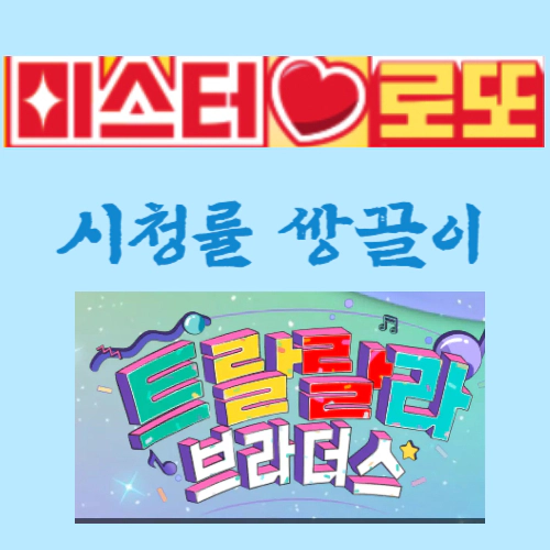 트랄랄라 브라더스 시청률-미스터로또 시청률(출처-공식홈)