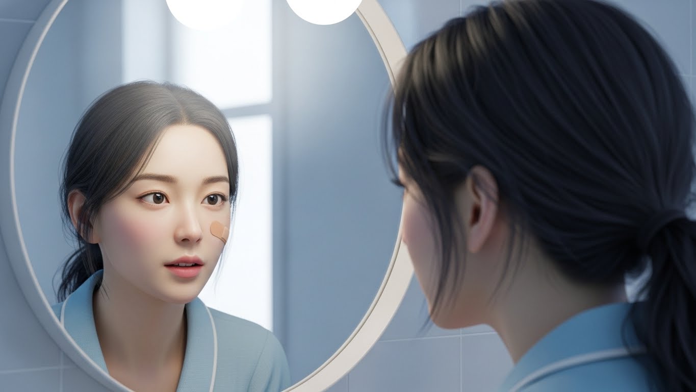 점제거후부작용, 재생테이프진물