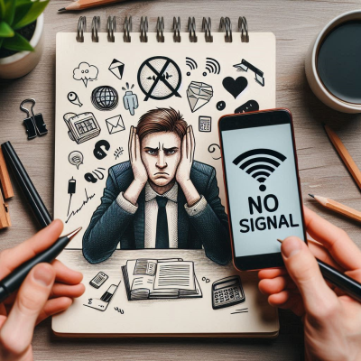 노트북 앞에서 인터넷 문제로 스트레스 받는 남성