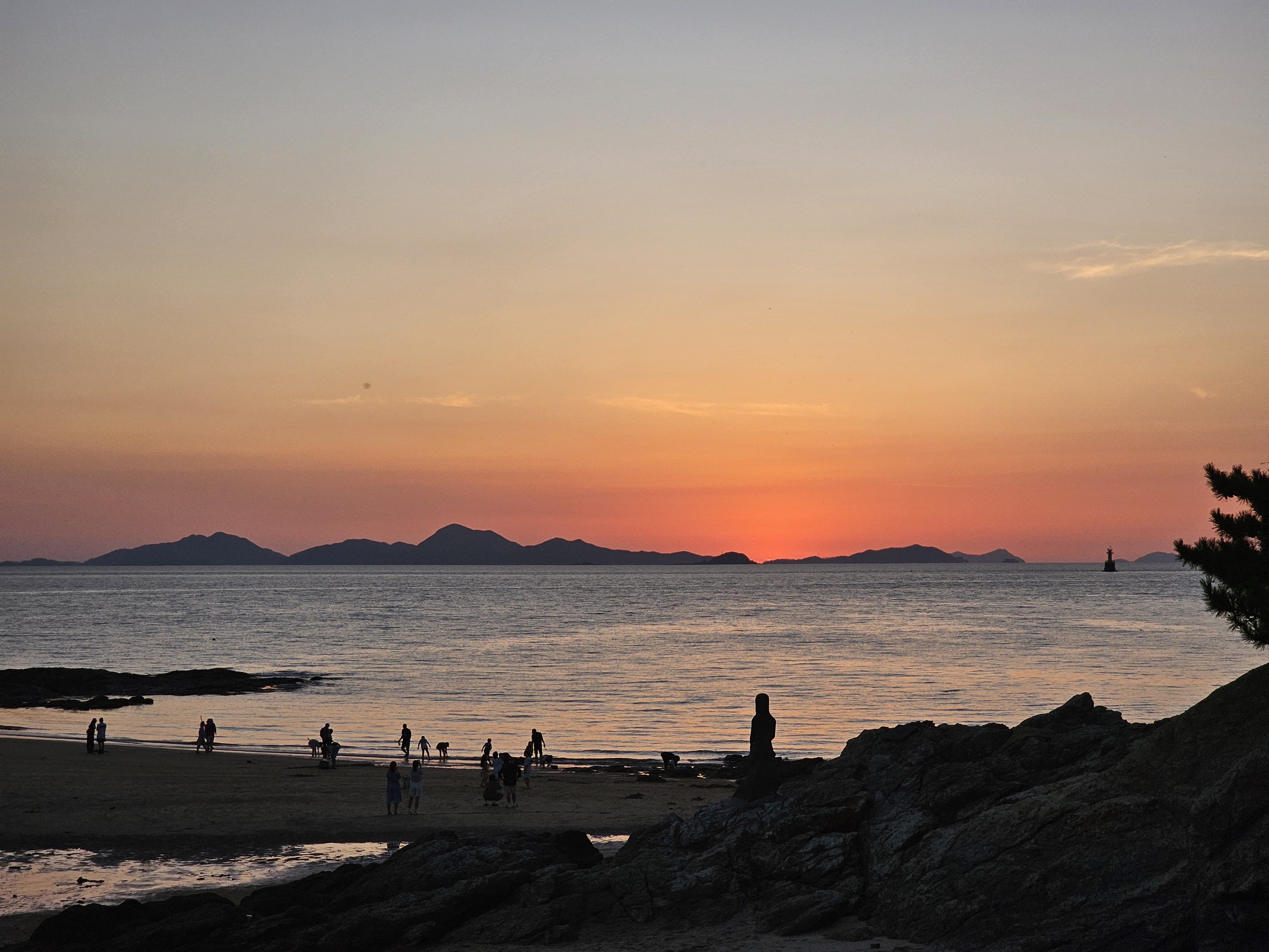 전북 변산 격포해수욕장 일몰, 노을
