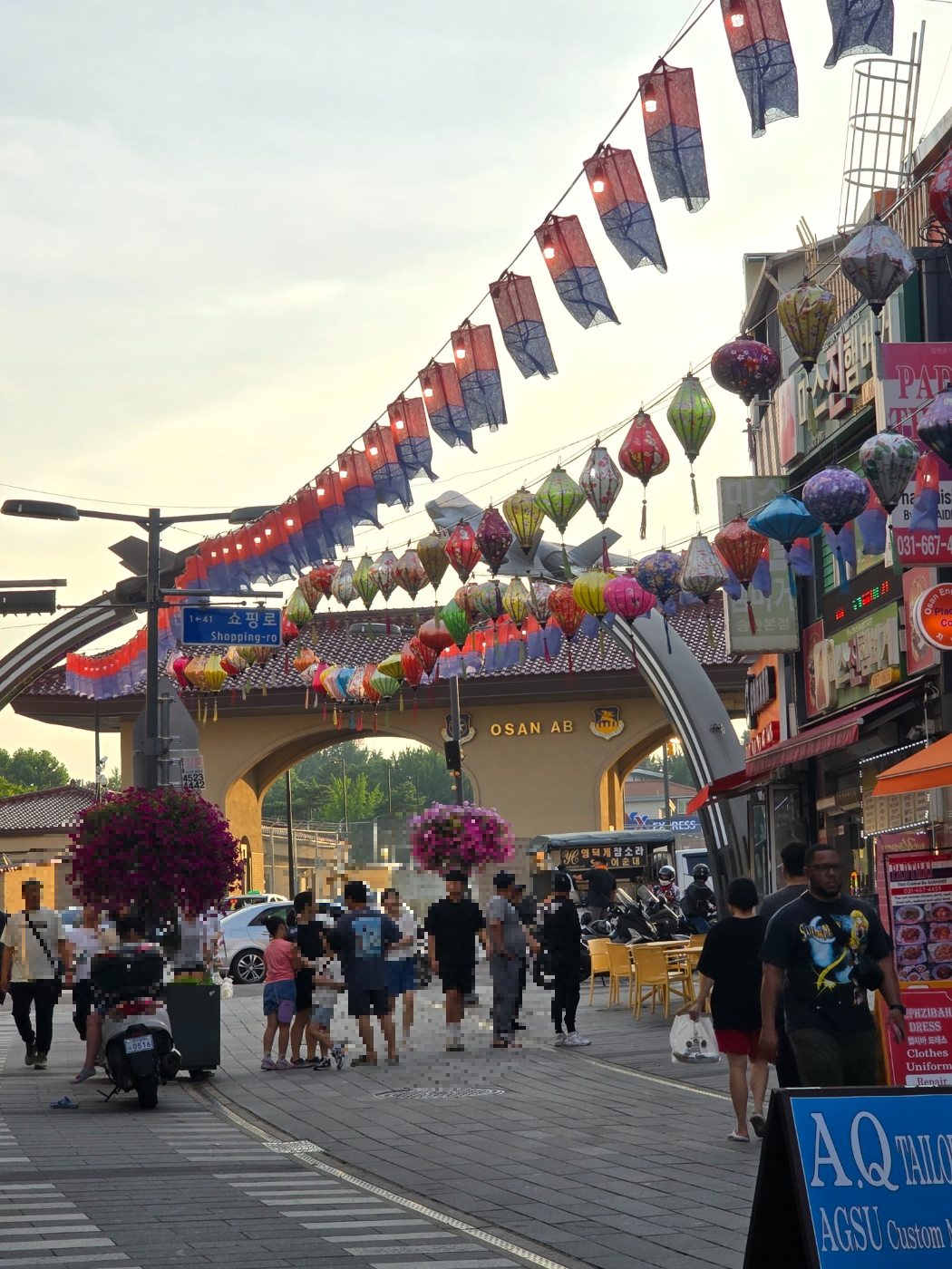 송탄로데오거리가는길
