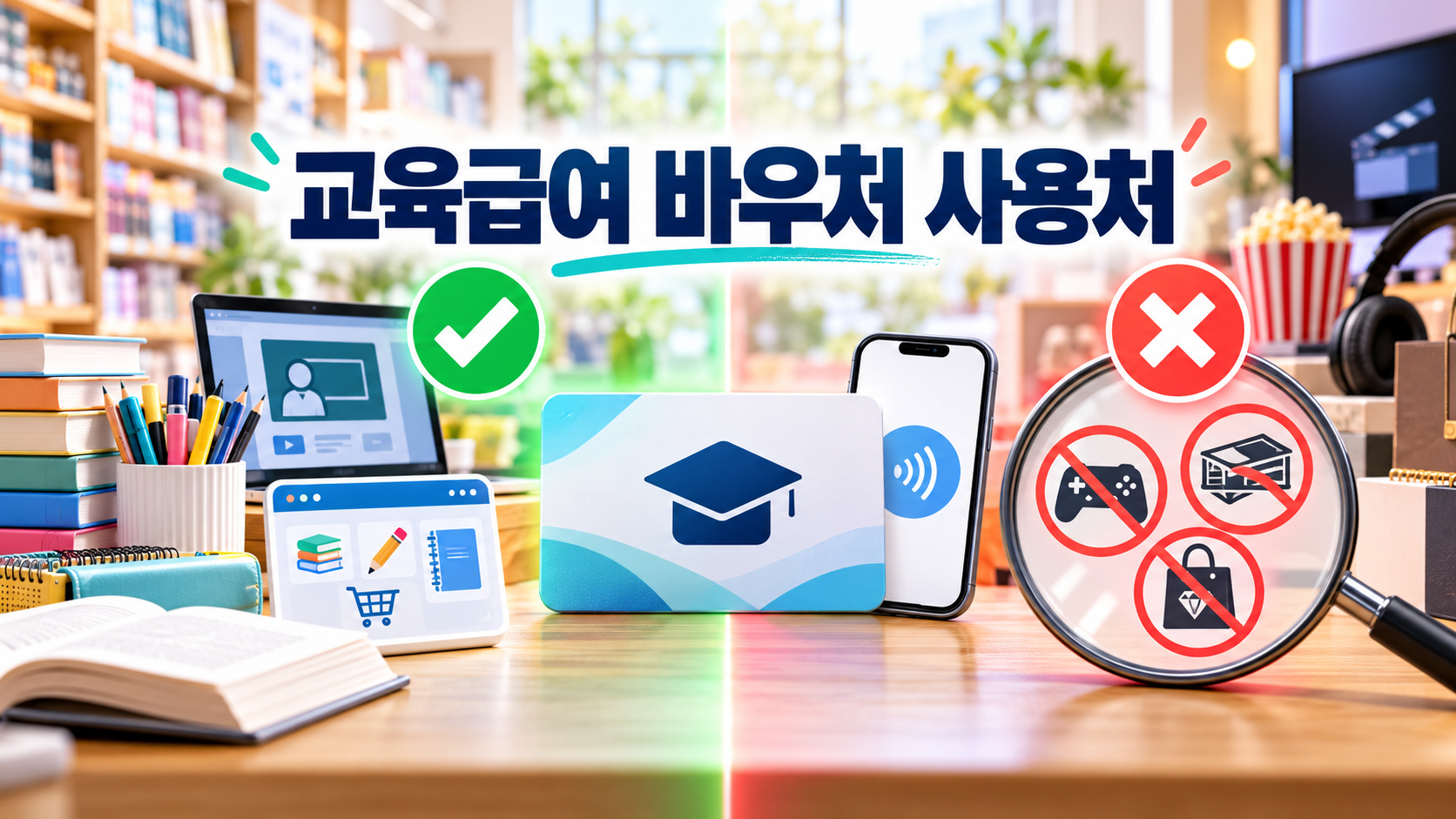 초·중·고 교육급여 바우처 100% 활용법: 서점, 학원 결제부터 잔액 확인까지