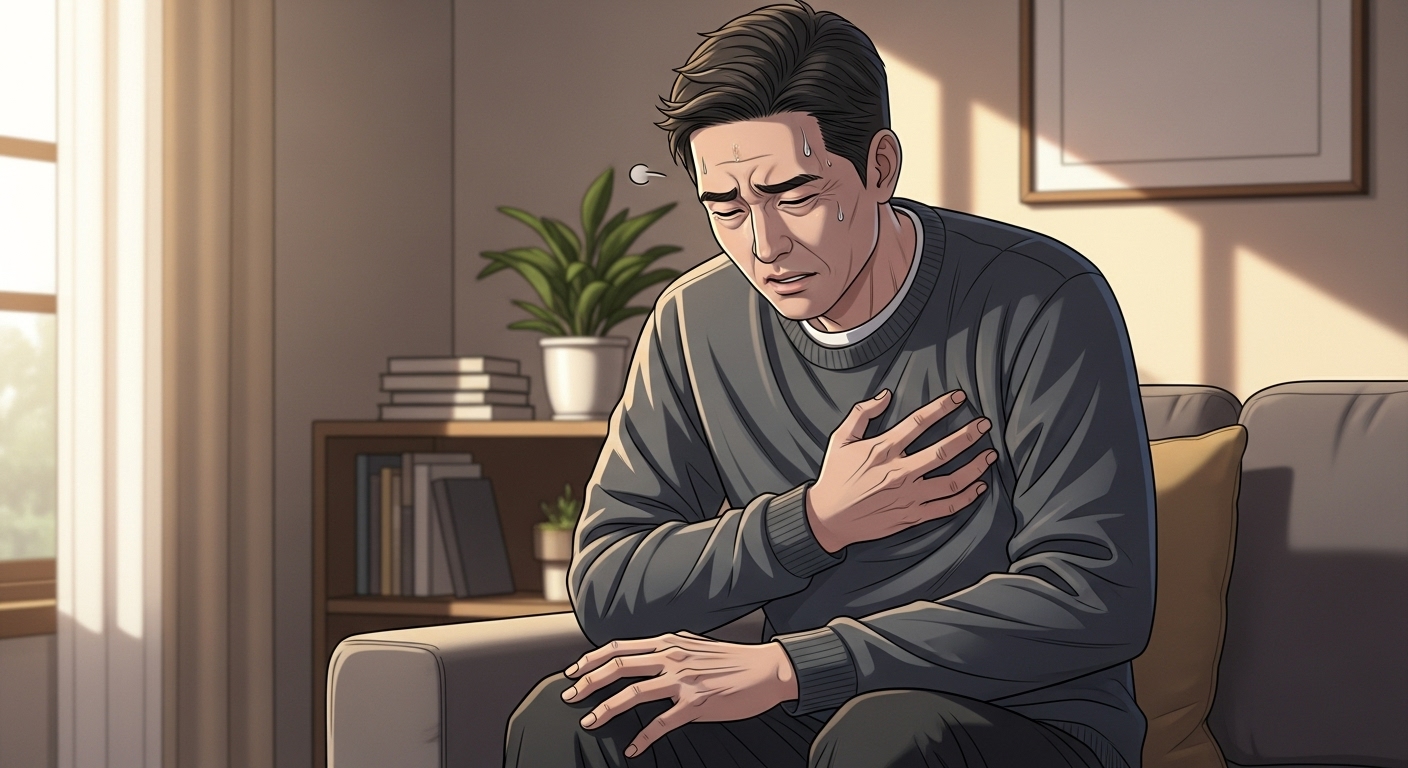 심장 찌릿&amp;#44; 상반신 욱신&amp;#44; 협심증 증상