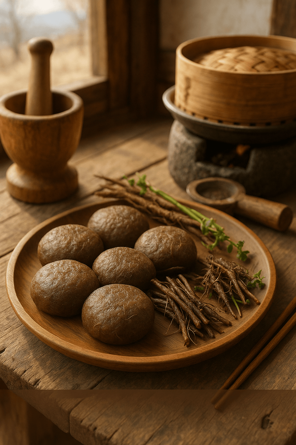 강릉 안반데기에서 전해지던 메밀뿌리 찰떡