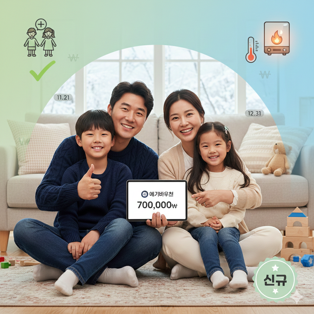 다자녀 가구도 에너지바우처! 11.21부터 신청(츨처:기후에너지환경부)