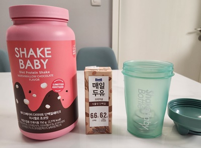 쉐이크베이비분말과두유