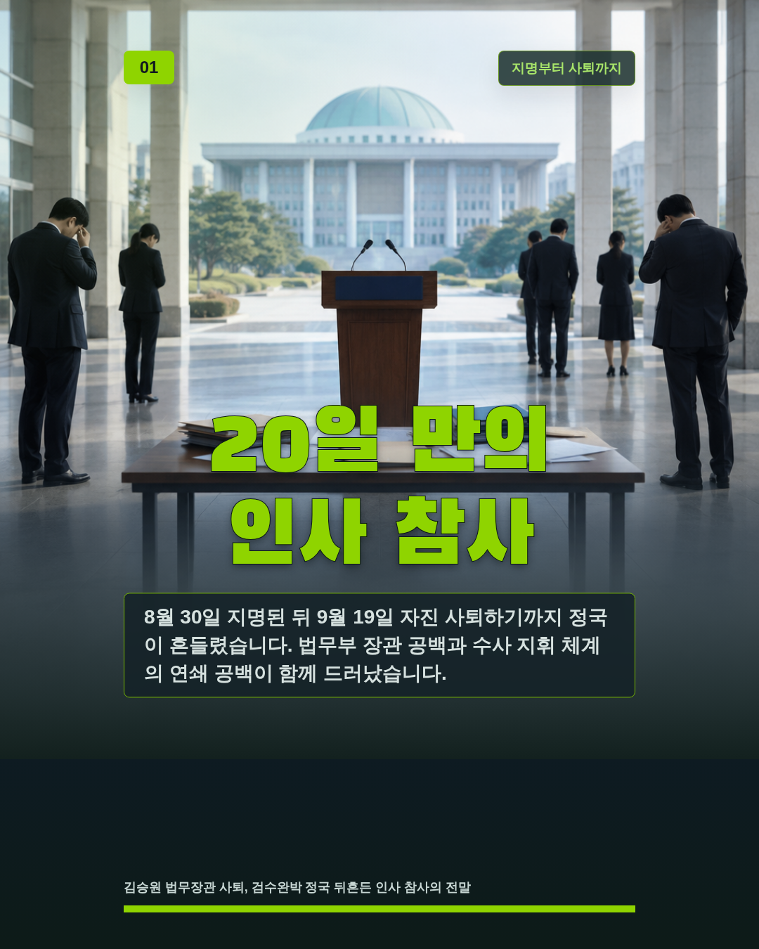 20일 만의 인사 참사