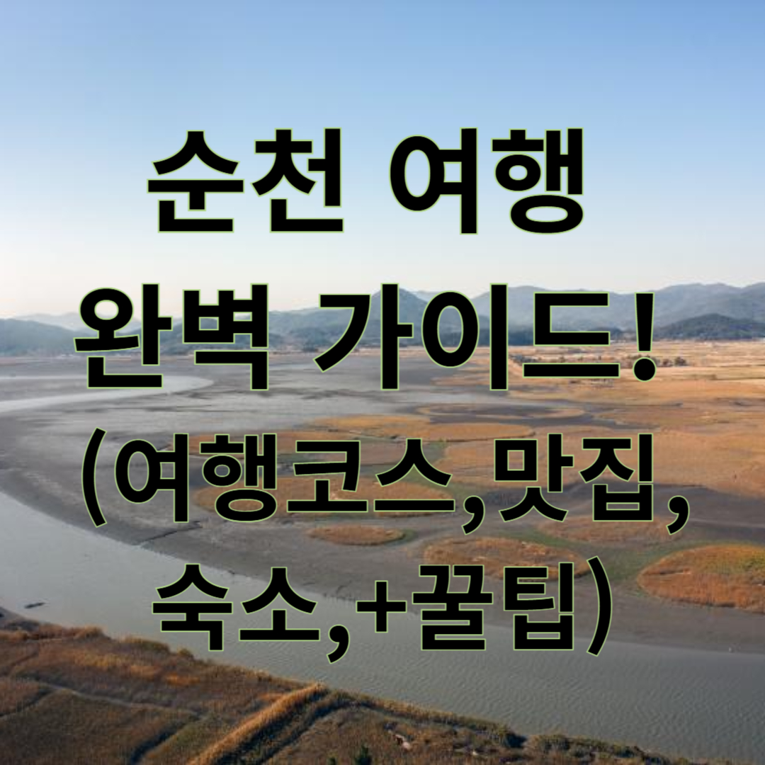 순천 맛집 추천 베스트 8!