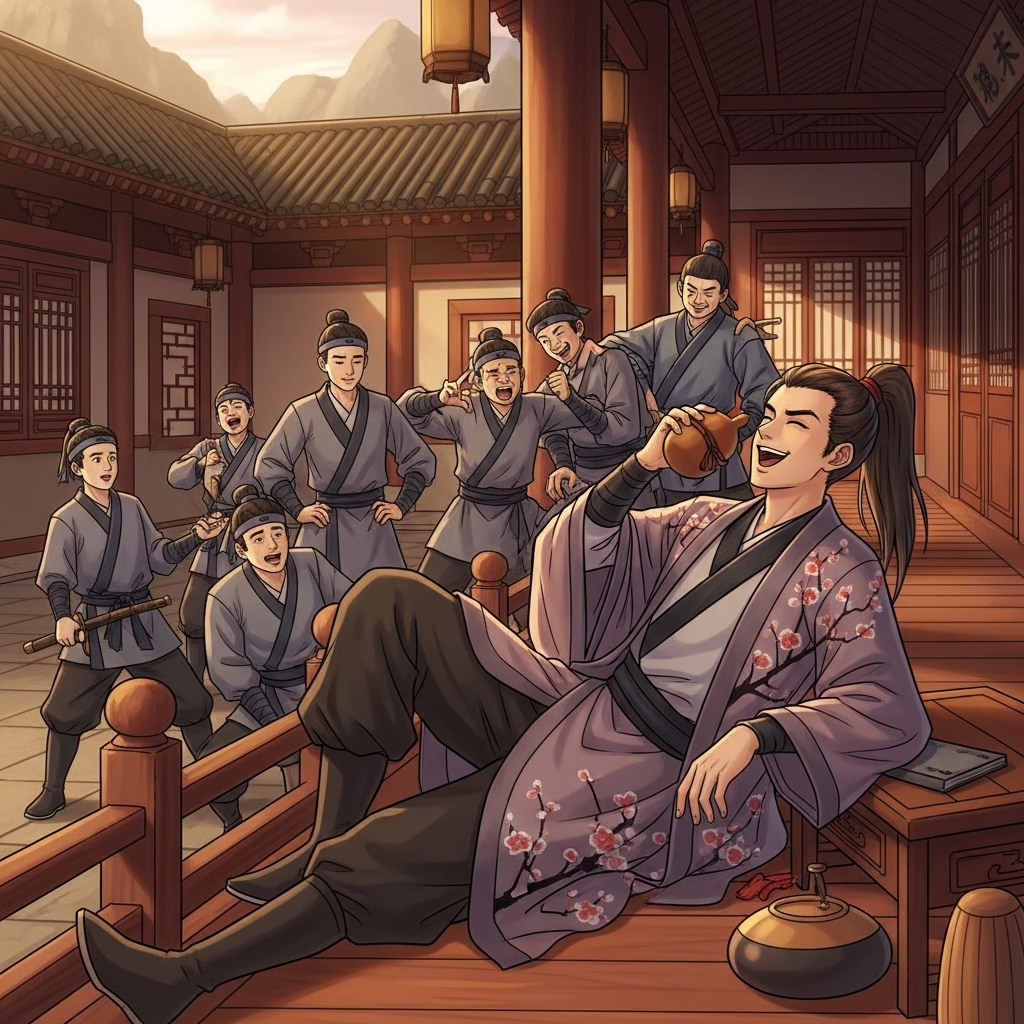 천하를 구할 무공보다 중요한 건 오늘 저녁 메뉴, 동료들과 평상에 앉아 웃고 떠드는 무림 고수의 일상.