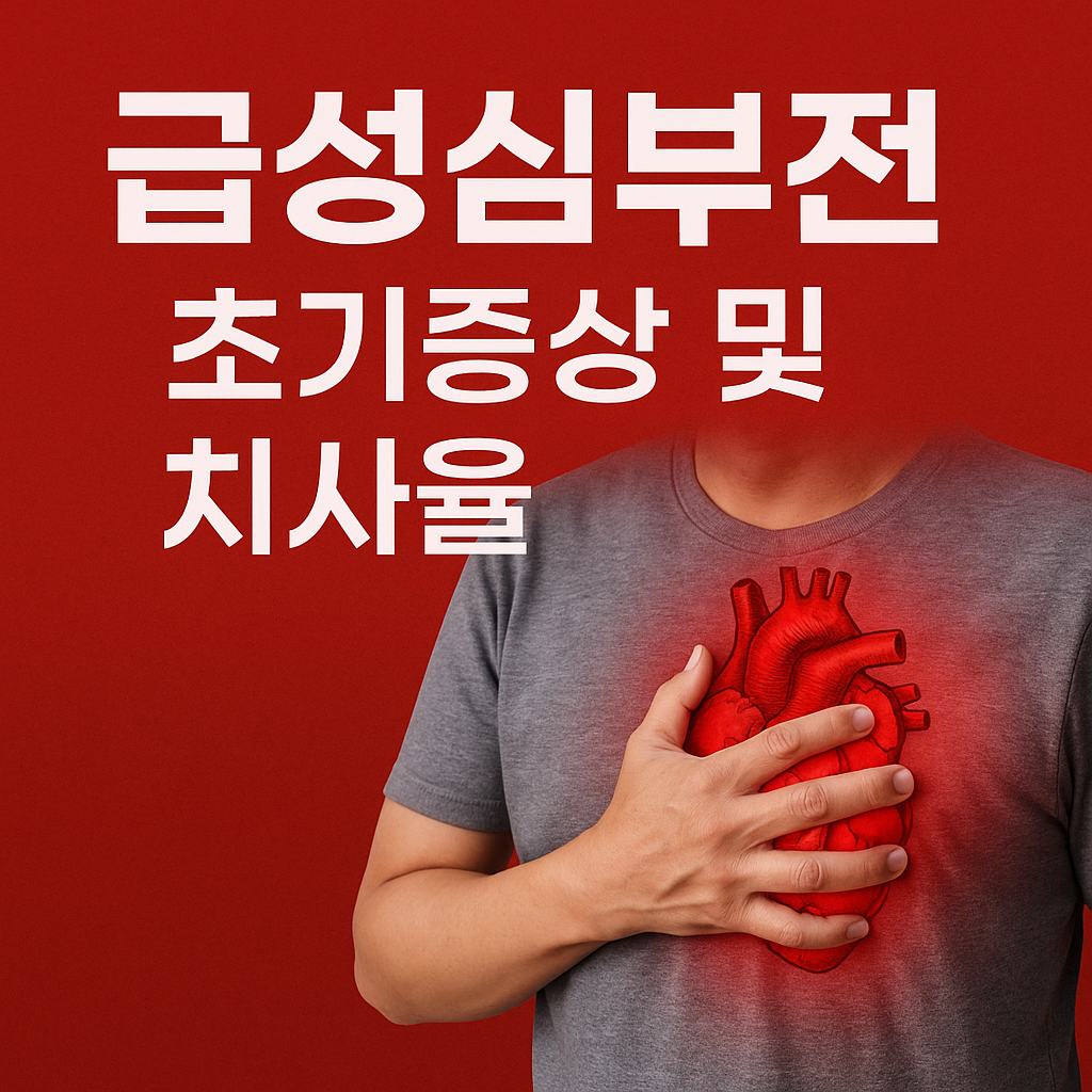 급성심부전 초기증상 및 치사율