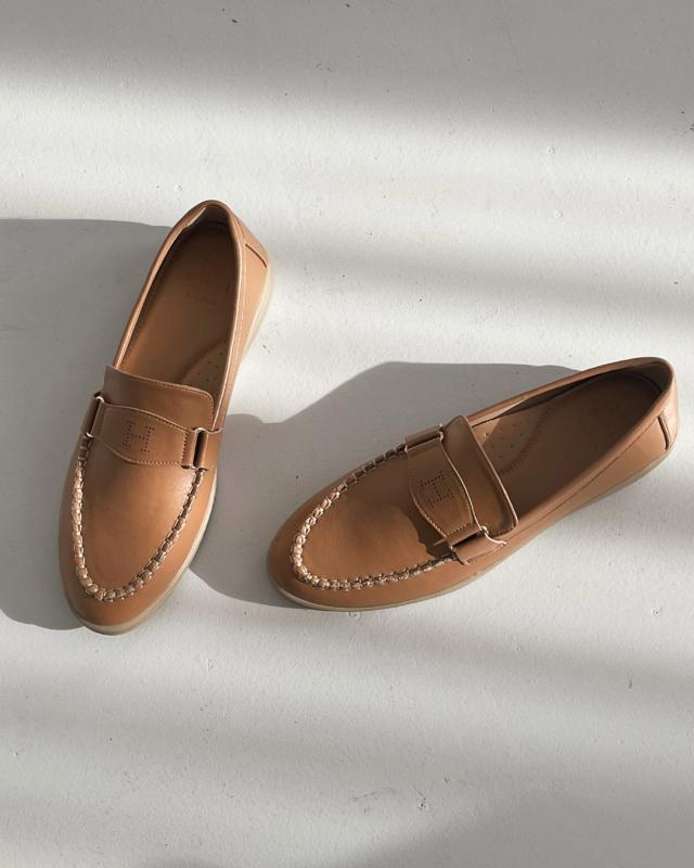 안나루스 천연가죽 에이치 핸드스티치 몰드창 로퍼