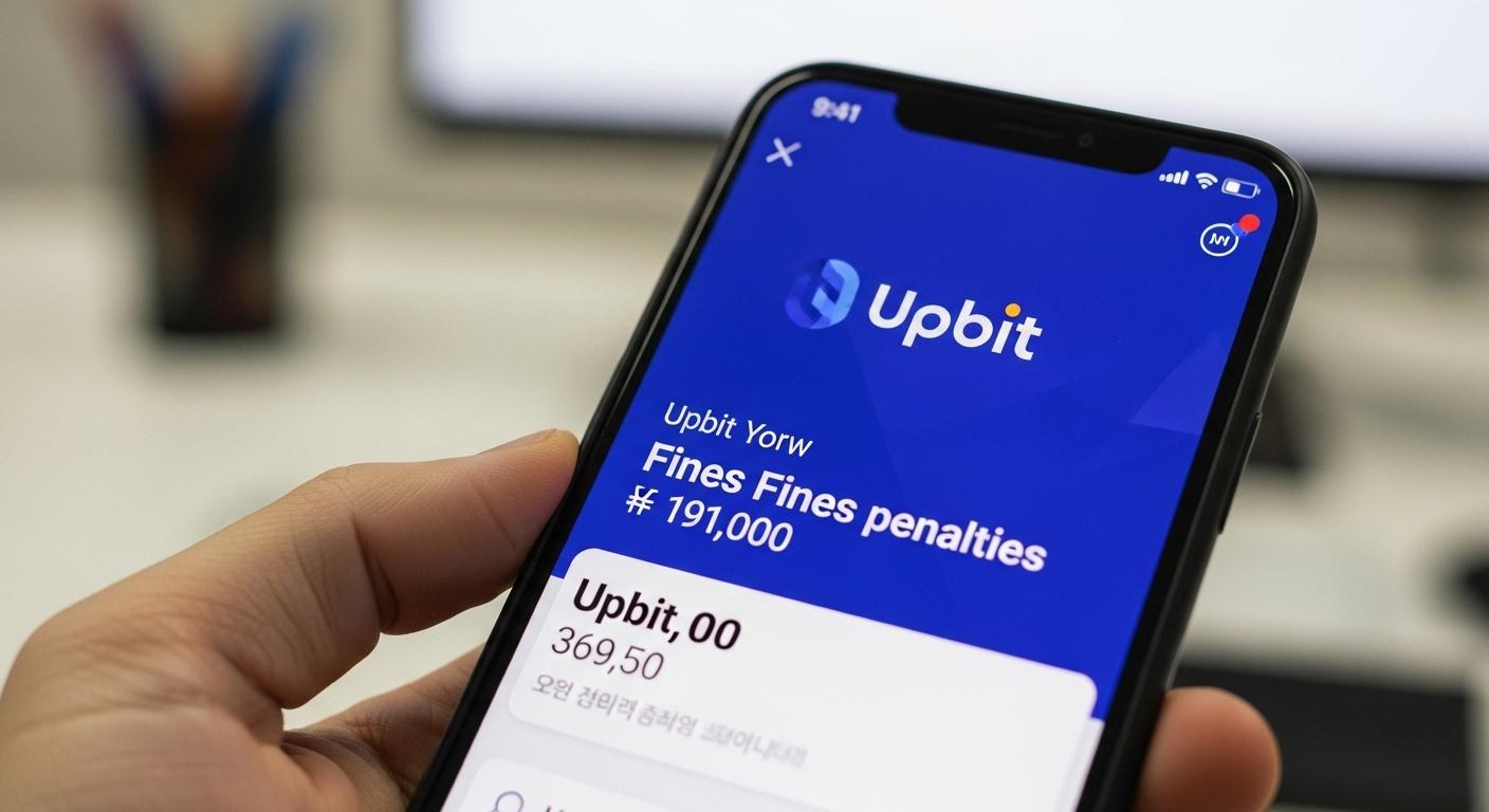 업비트 벌금