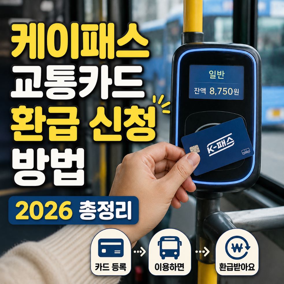 케이패스 교통카드 환급 신청방법 2026 총정리