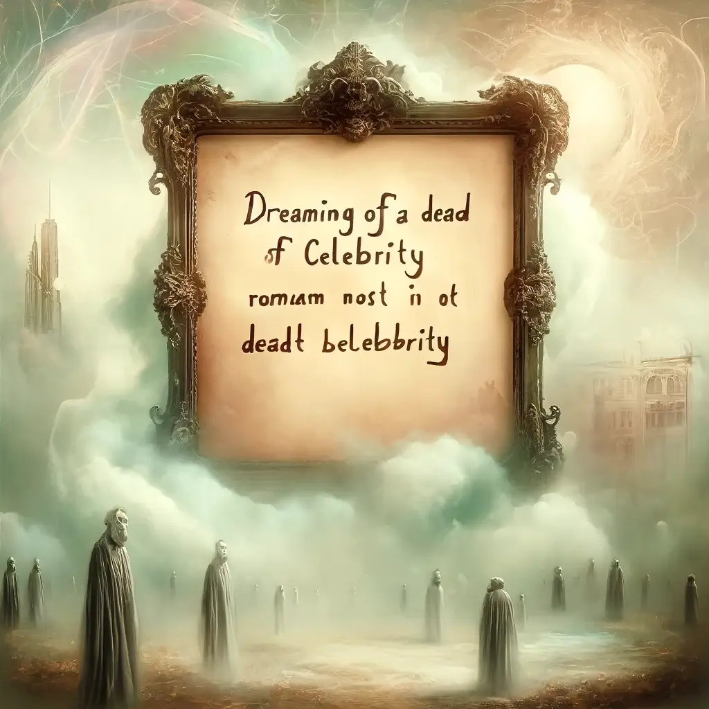 죽은 연예인 꿈 해몽