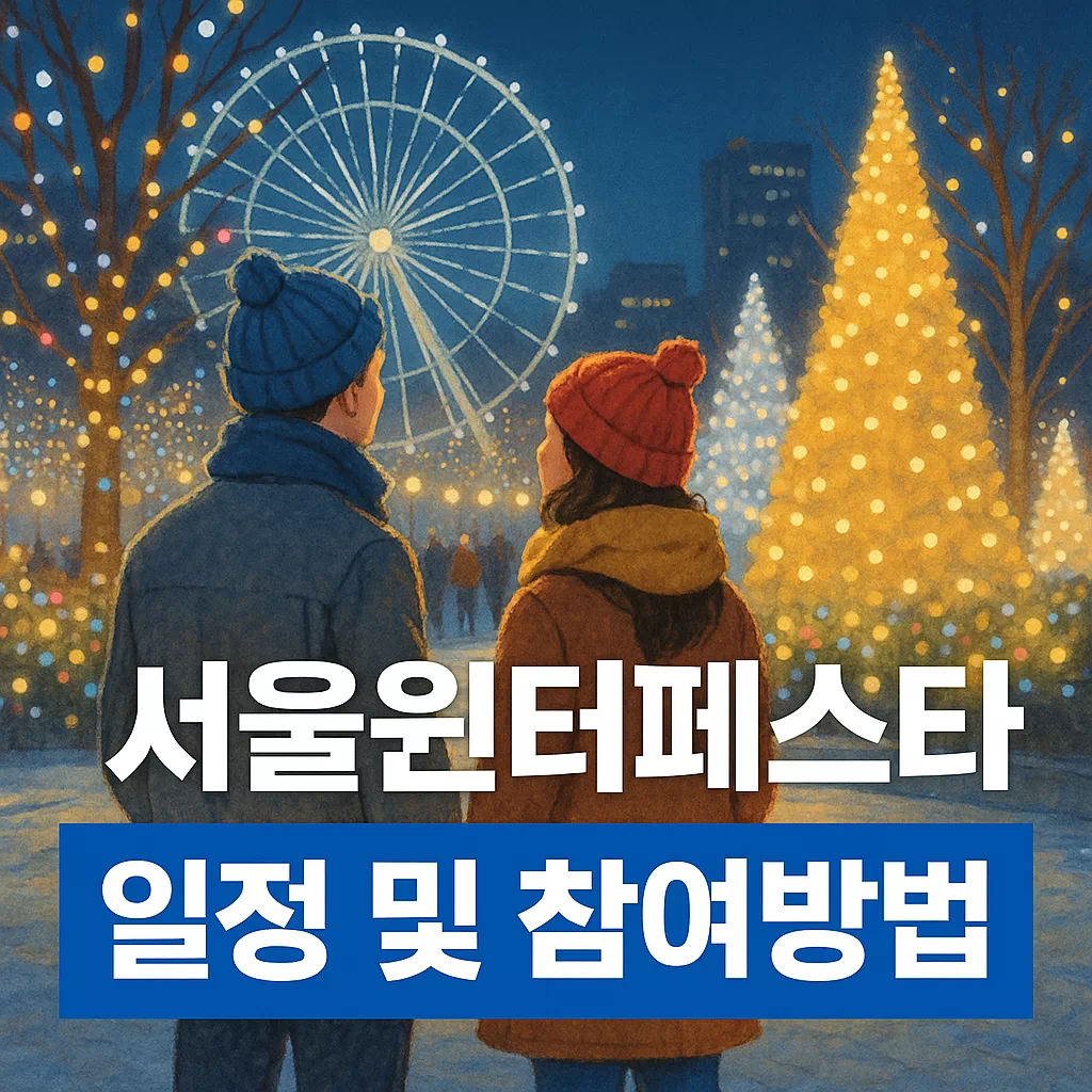 서울윈터페스타 일정 및 참여방법