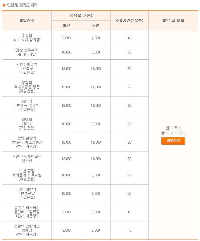 에버랜드-정기버스-인천-경기