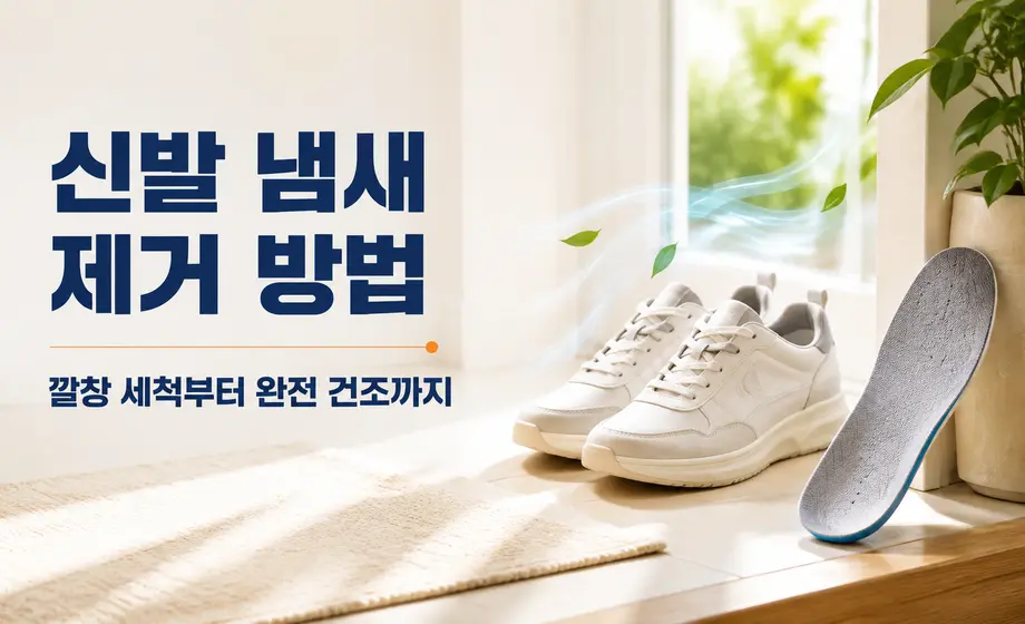 운동화 깔창을 분리해 신발 냄새를 제거하고 건조하는 방법