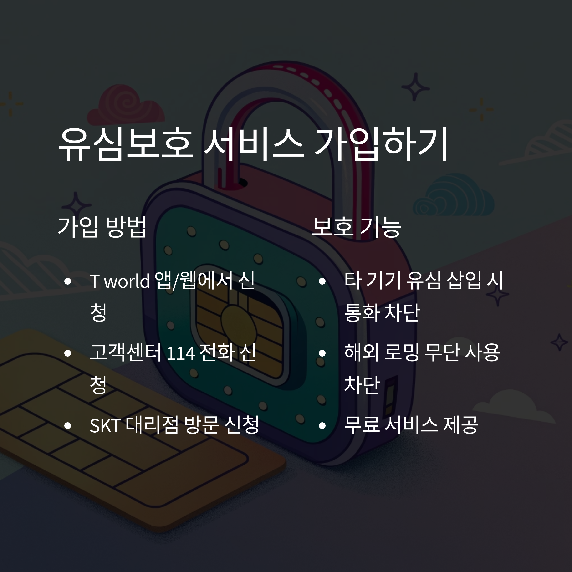 SKT 해킹 대응! SKT 유심 교체 대리점 찾기, SKT 유심 교체 온라인 예약, SKT 유심보호 서비스 가입 방법