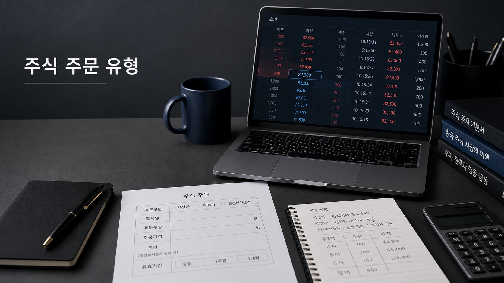 시장가 지정가 조건부지정가 주문 차이 비교표