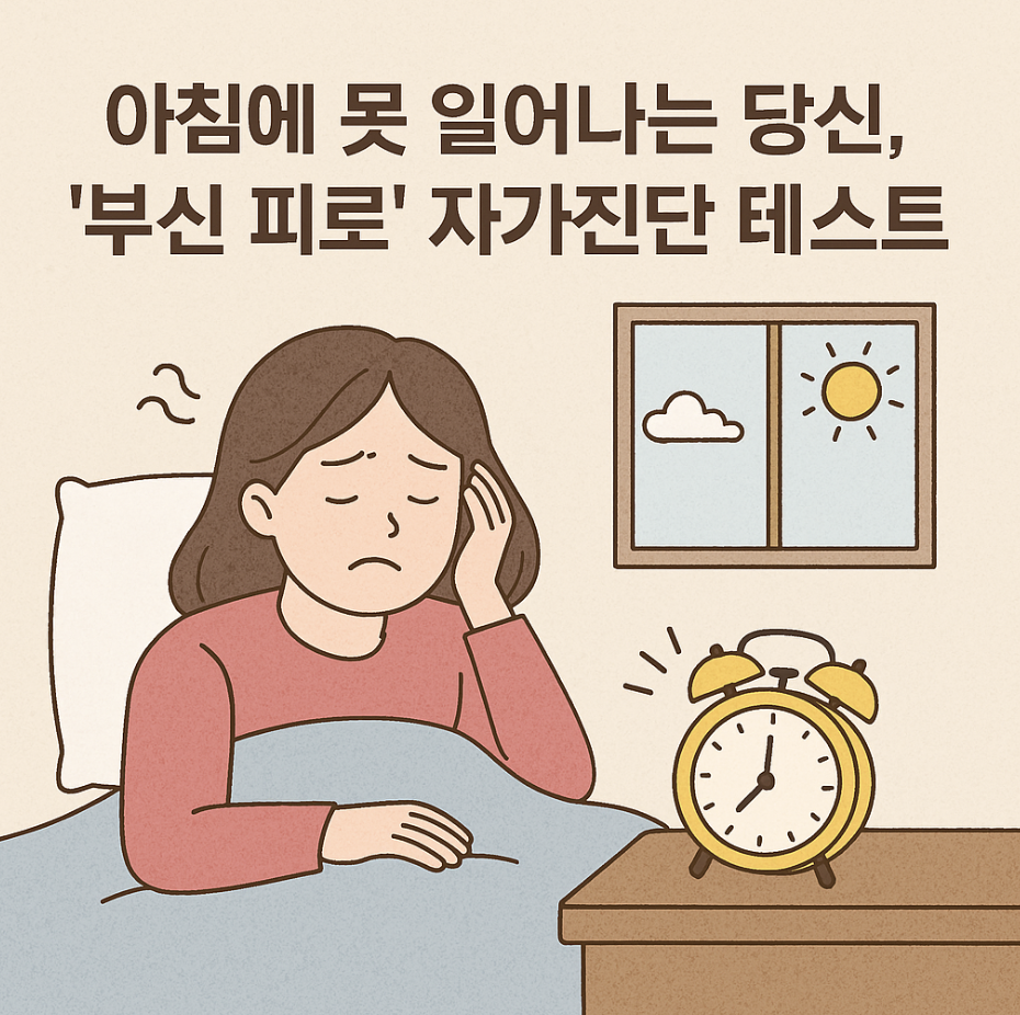 아침에 못 일어나는 당신, '부신 피로' 자가진단 테스트