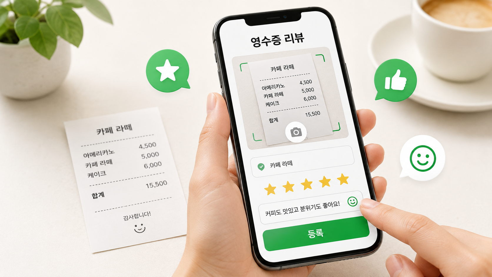스마트폰으로 간편하게 시작하는 네이버 영수증 리뷰 쓰는법
