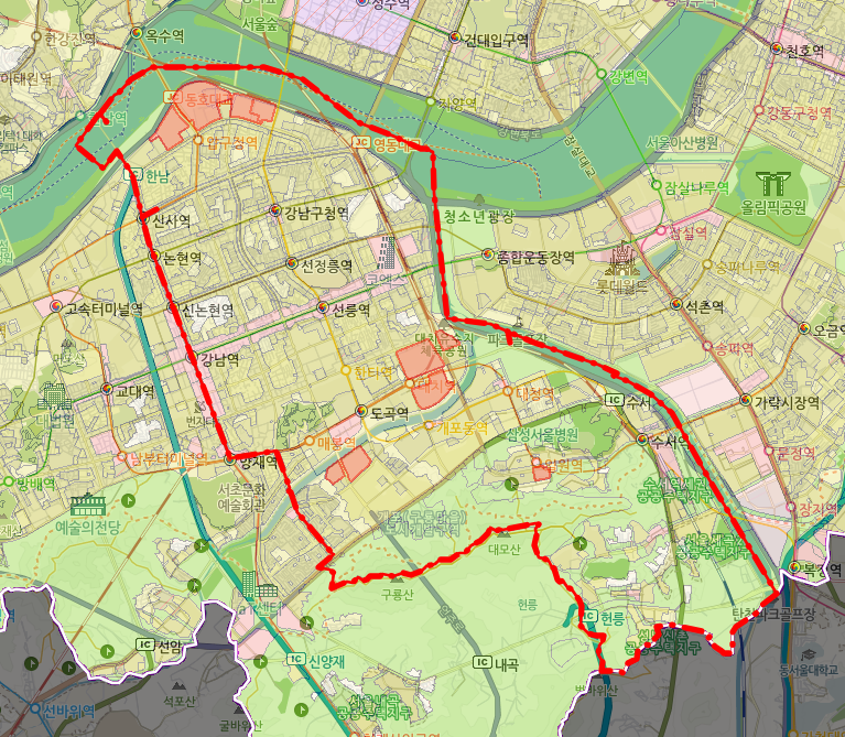 강남구 상업지역