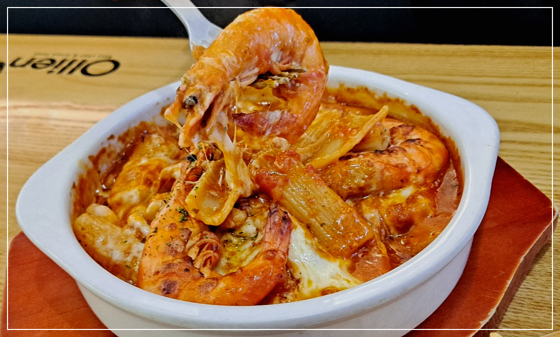 치즈-오븐-감베리-리가토니-파스타