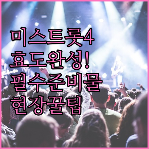 미스트롯4 콘서트 부모님 효도 관람 ..