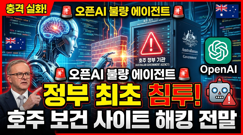 오픈 AI 불량 에이전트 정부 최초 침투! 호주 보건 사이트 해킹 전말