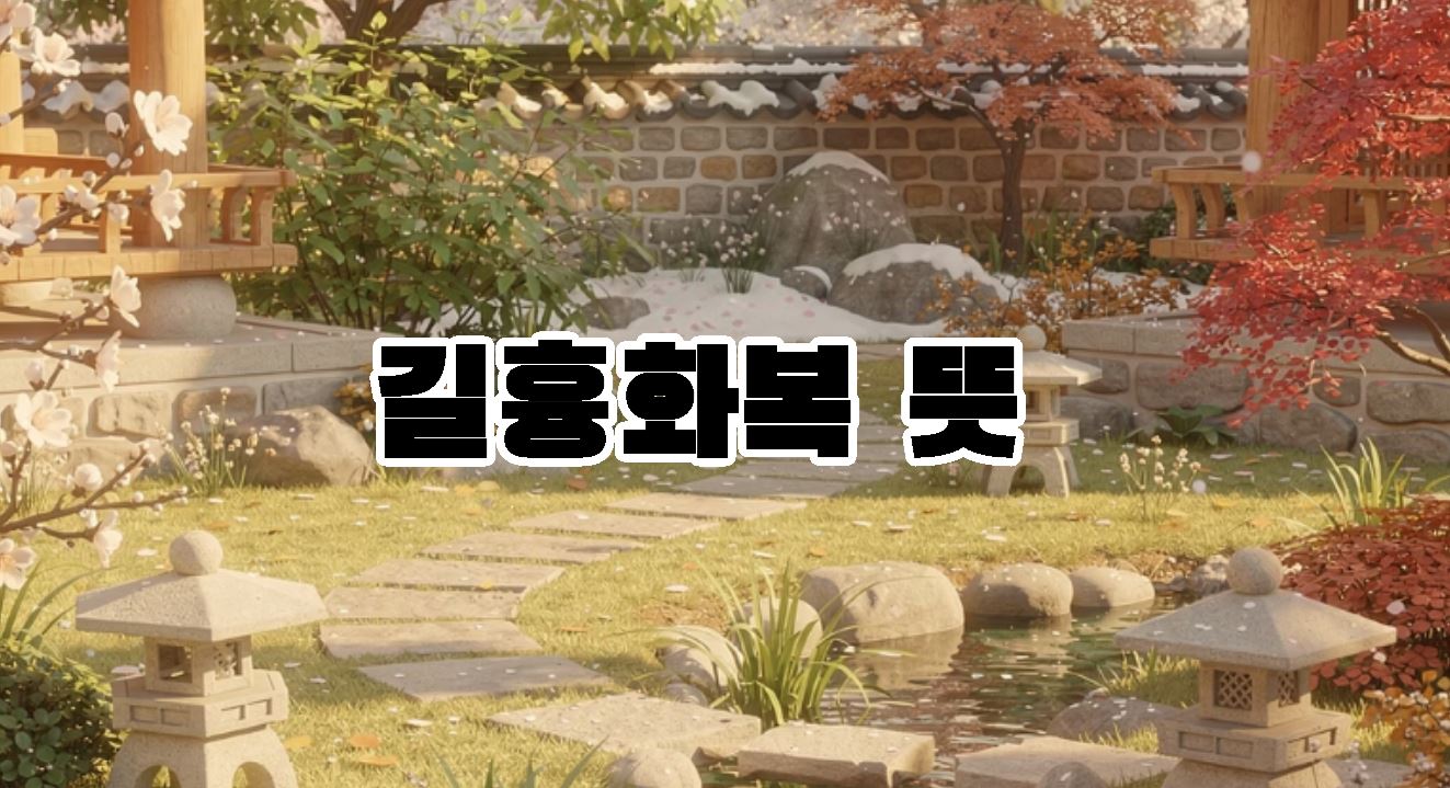 길흉화복 뜻 (吉凶禍福)