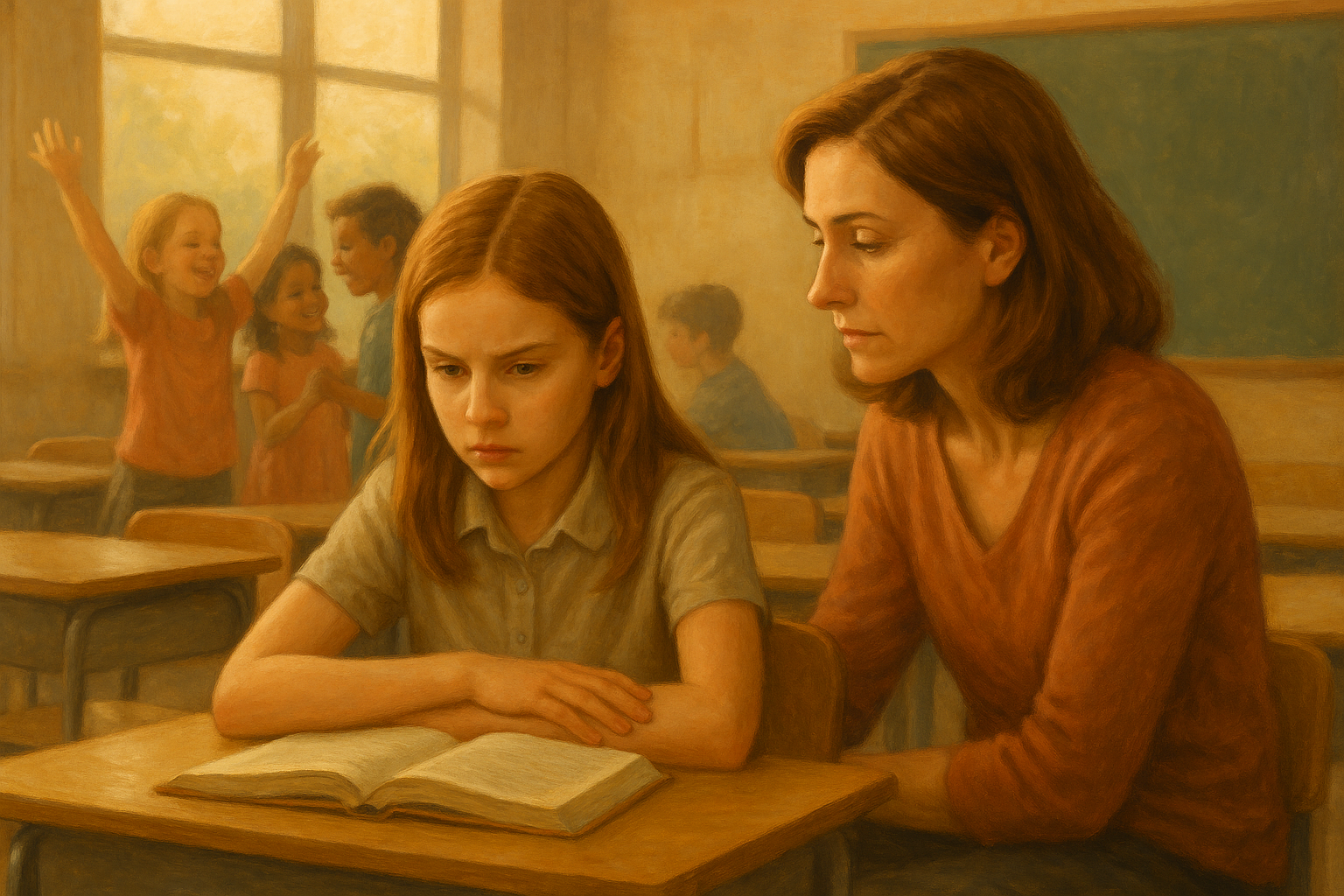 고민하는딸과걱정하는엄마의모습의사진