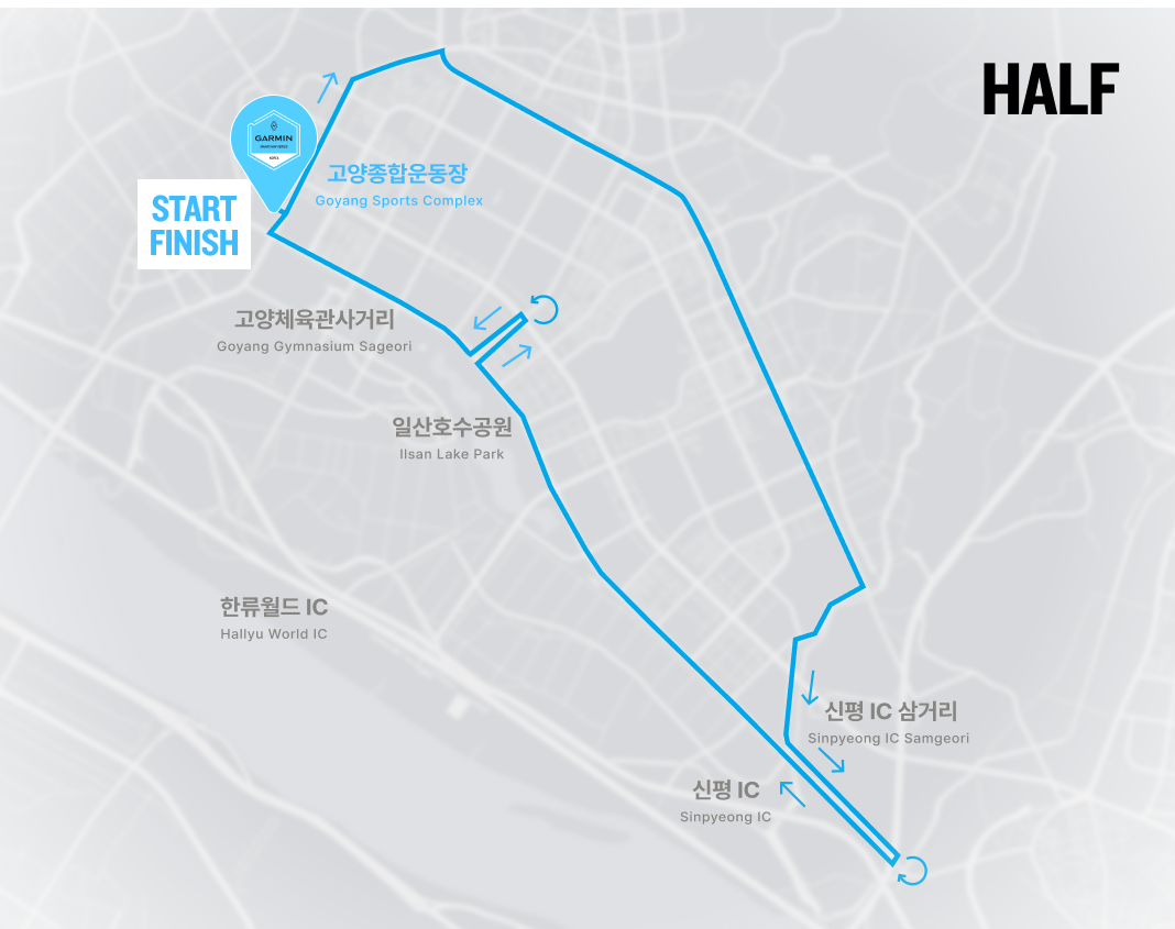 가민코리아런 하프코스