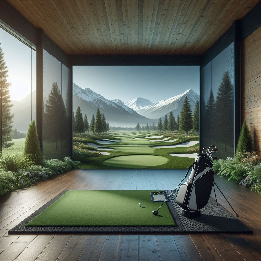 스크린골프장 배경