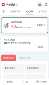 건강보험 환급금 조회