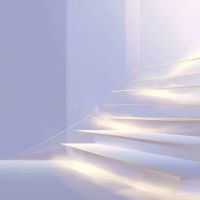 노벨물리학상2025: 에너지 양자화를 추상적인 계단 형태로 구현한 이미지.