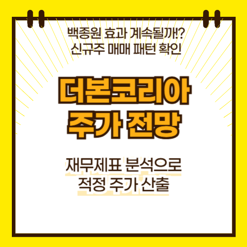 더본코리아 주가 전망(대표이미지)