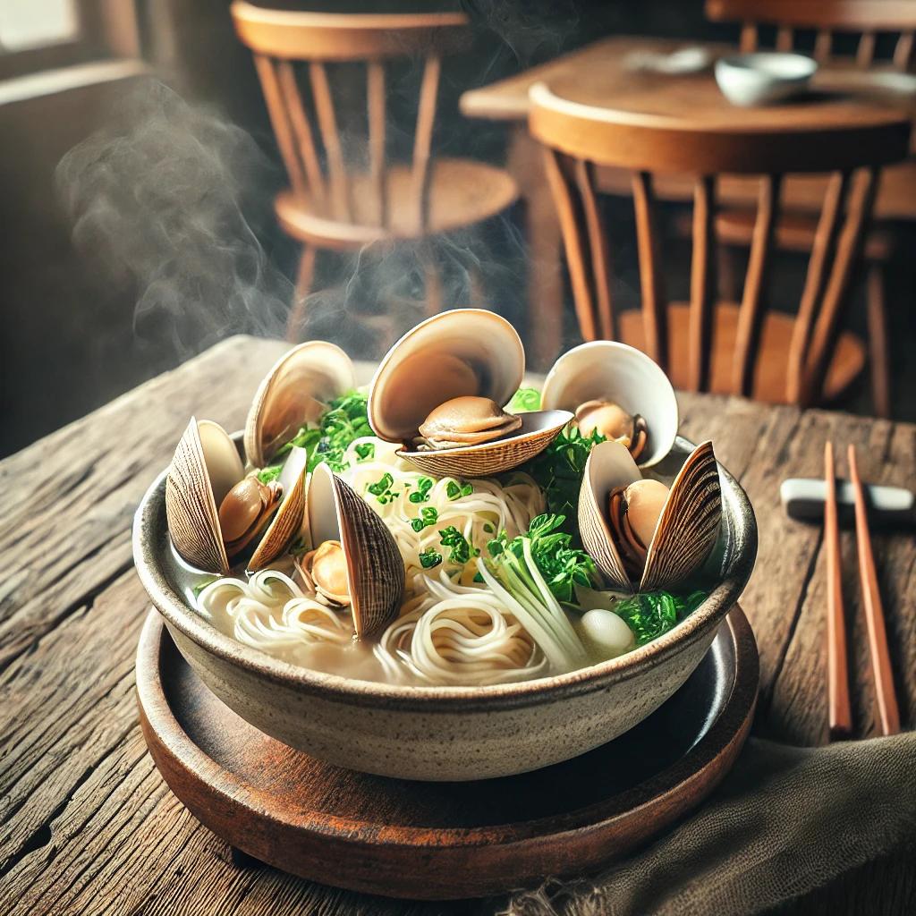 우산팥죽 바지락생칼국수