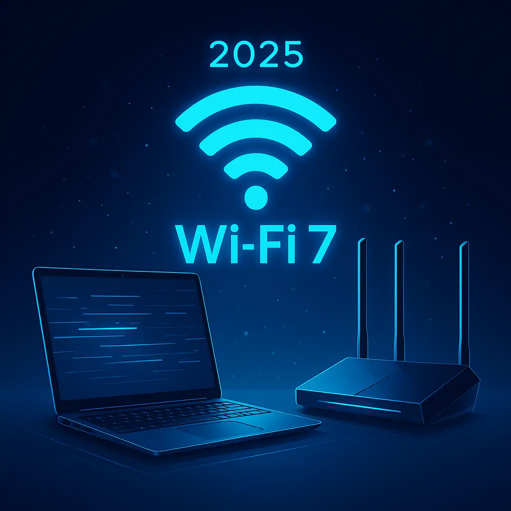 2025년 와이파이 7 지원 노트북과 공유기 추천 일러스트