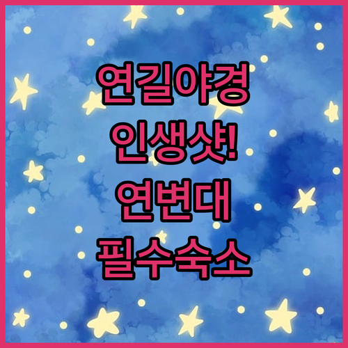 연길 밤거리 야경 명소와 직접 고른 ..