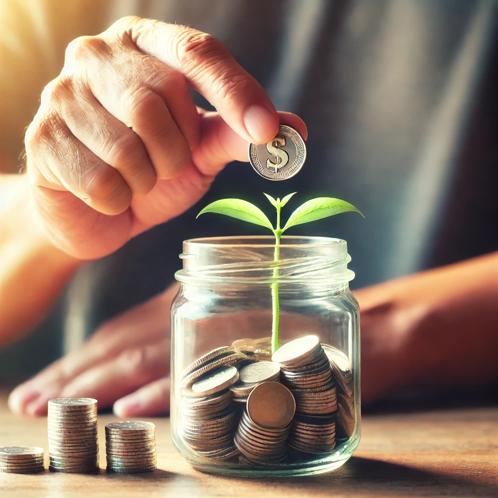 동전 저금과 성장하는 나무
