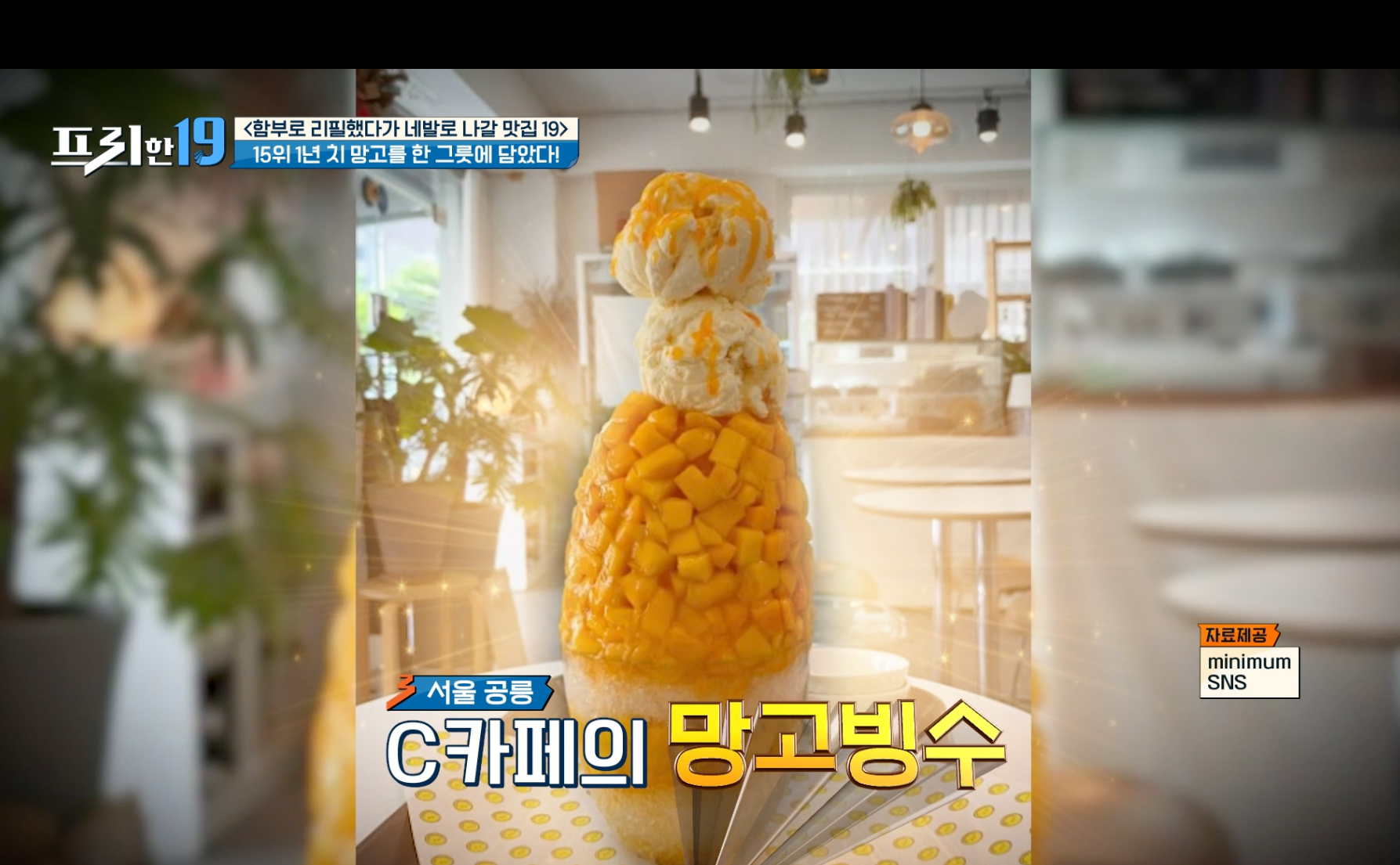 프리한19 416화 15위 망고빙수 맛집 서울 공릉동 C카페