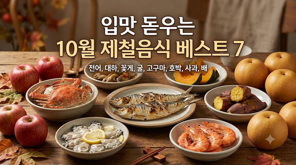 10월 제철음식